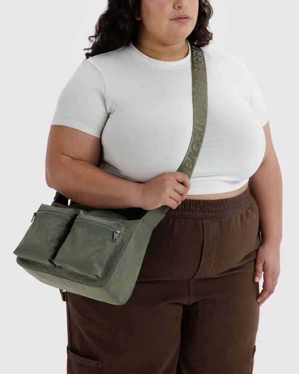 Medium Cargo Crossbody - Caper - Material: heavyweight-nylon