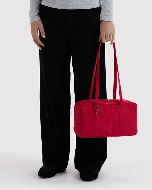 Nylon Bowler Bag - Cherry - Material: heavyweight-nylon