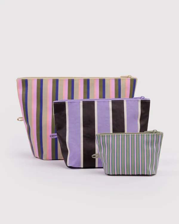 Go Pouch Set - Candy Shop Stripes - Size: OS