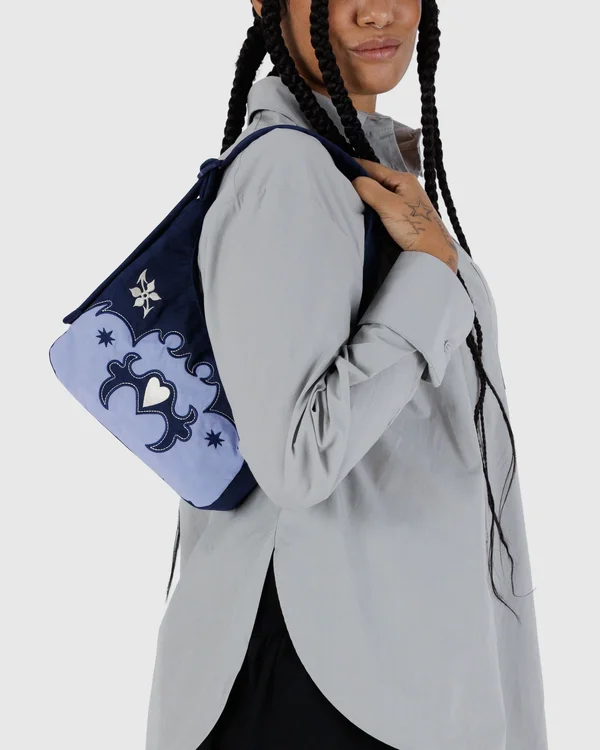 Mini Nylon Shoulder Bag - Sale - Western Appliqué