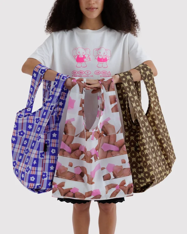 Standard Baggu Set of 3 - Sandy Liang - Material: ripstop-nylon
