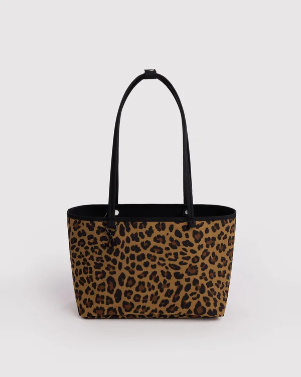 Medium Nylon Reversible Tote - Leopard Mix - Size: OS