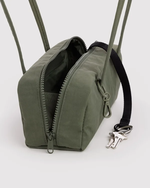 Small Nylon Bowler Bag - Caper - Material: heavyweight-nylon
