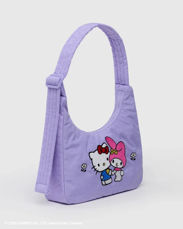 Mini Nylon Shoulder Bag - Sale - Embroidered Hello Kitty & My Melody